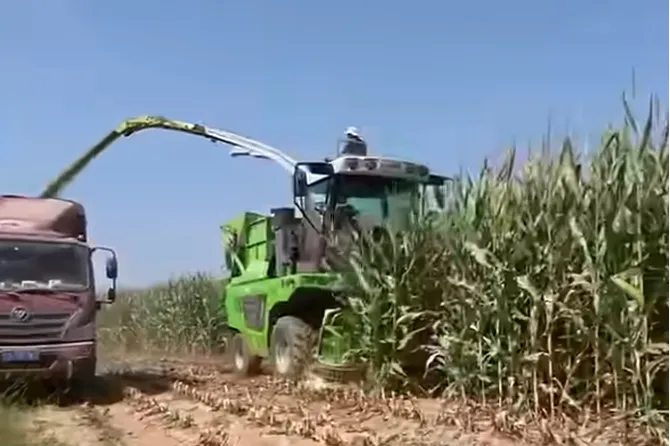 Working of Meidi 3400w Silage Harvester